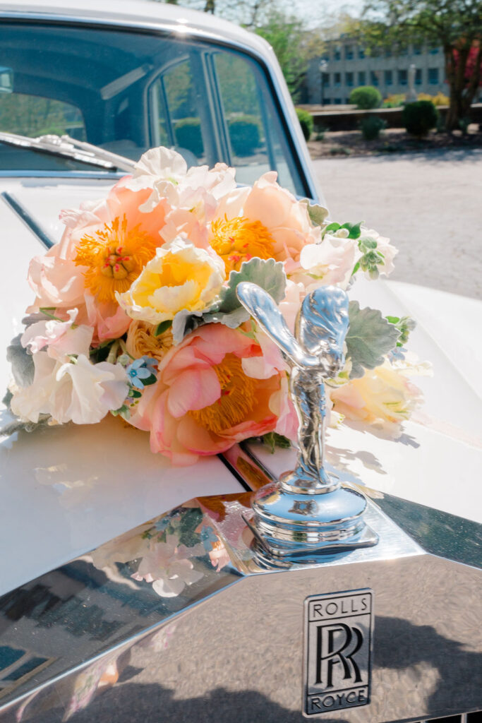 Aldrich Mansion Wedding | Yellow and blush bouquet