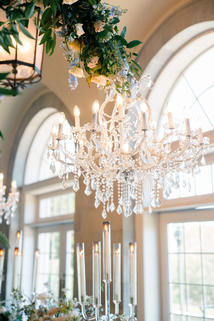 Aldrich Mansion Wedding | Chandelier at Aldrich Mansion