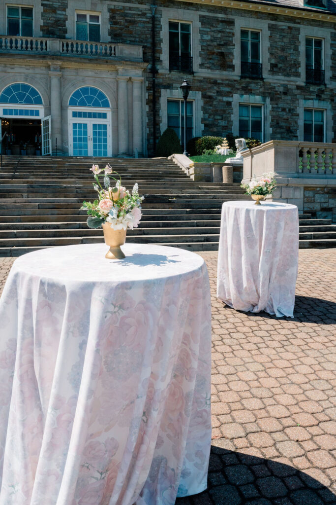 Aldrich Mansion Wedding | Outdoor table setting