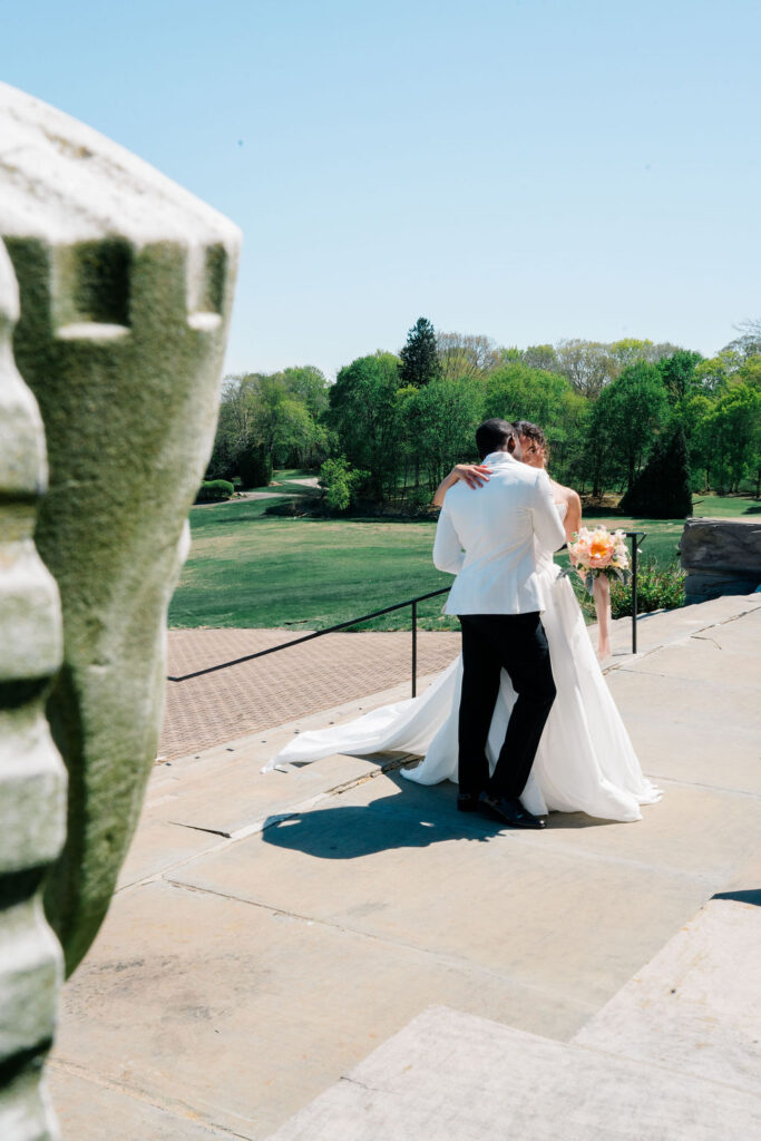 Aldrich Mansion Wedding | Bride and groom dancing at the Aldrich Mansion